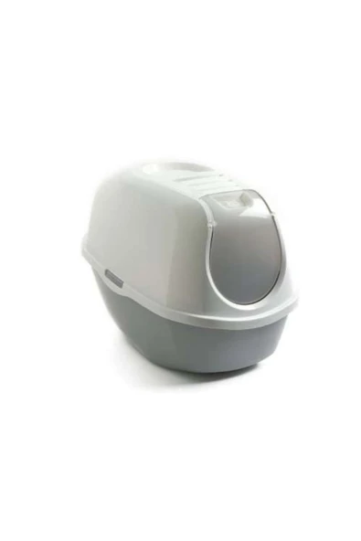 Moderna Smart Kapalı Kedi Tuvaleti Gri 40x54x41h cm ürün görseli 1