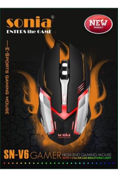 Sonia Kablolu Oyuncu Mouse Sn-v6 - Resim 2