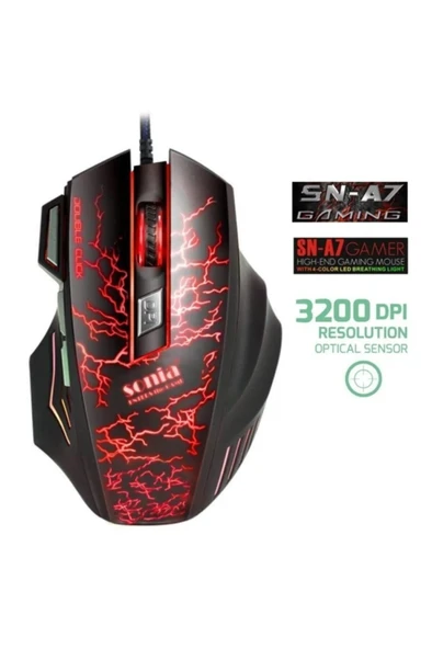 Kablolu Oyuncu Mouse Sn-A7 - Resim 2