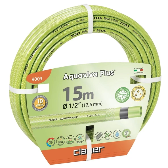 Claber 9003 Aquaviva Plus 1/2 15 mt Bahçe Hortumu ürün görseli 1