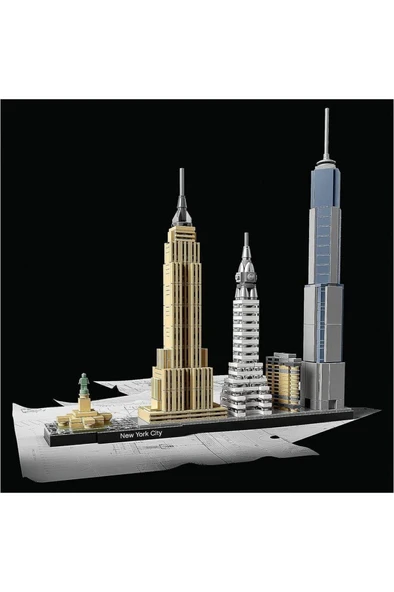 LEGO ® Architecture New York City 21028 - Yetişkinler için Koleksiyonluk Yapım Seti (598 Parça) ürün görseli 1