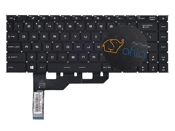 MSI GS66 Stealth 10SF-065TR msi Notebook Klavyesi, Laptop Tuş Takımı (Siyah TR) RGB ışıklı ürün görseli 1