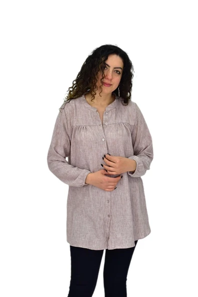 Kadın Kol Lastikli Bluz BGL-ST04645 - Resim 4