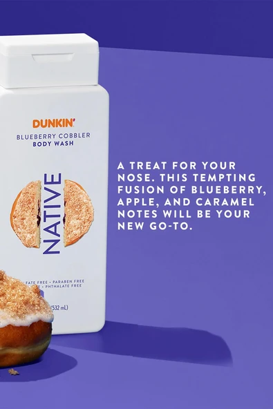 Native Dunkin Blueberry Cobbler Vücut Şampuanı 532ML - Resim 5