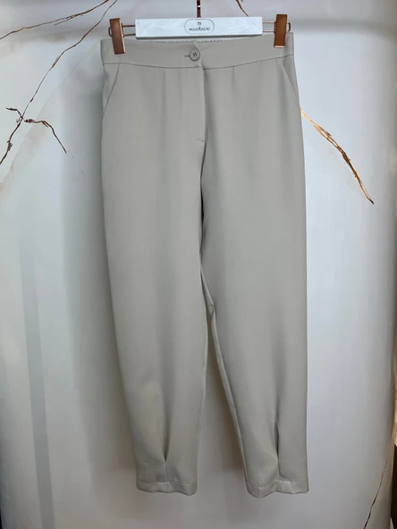 PAÇASI PİLE DETAYLI  PANTOLON - Resim 2