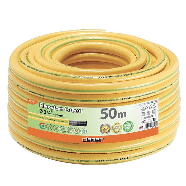 Claber 9138 Flexyfort Green 50 m Bahçe Hortumu ürün görseli 1