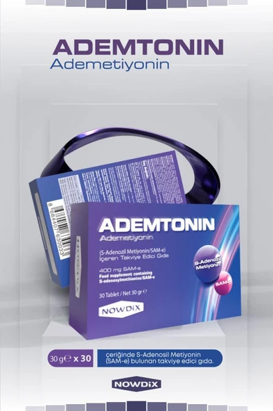 Nowdix Ademtonin (Ademetionin) 400 Mg 30 Tablet ürün görseli 1