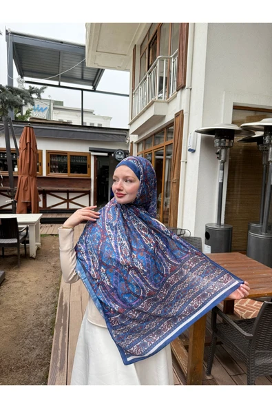 MODA Soft Pamuk Etnik Desen Şal - Resim 3