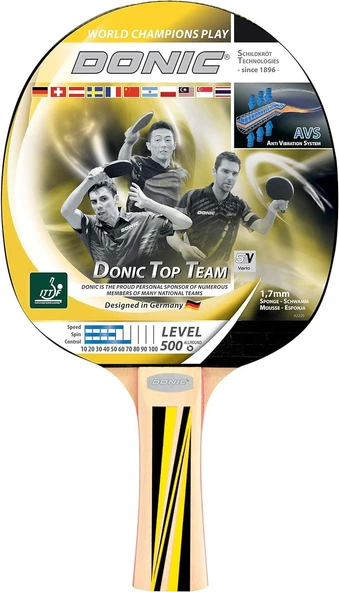 Donic Ovtcharov Top Team 500 ITTF Onaylı Masa Tenisi Raketi ürün görseli 1