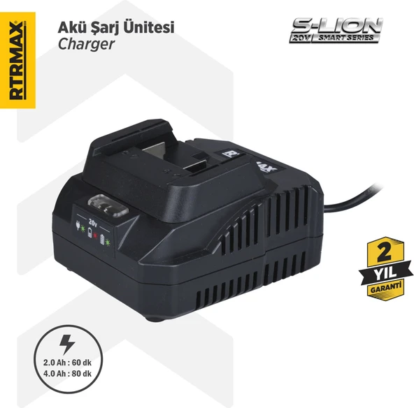 RTS5008 Akü Şarj Cihazı/Ünitesi 20V 2.2A S-Lion ürün görseli 1