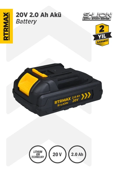 RTS5002 Smart-Lion 20V Akü Yedek Batarya 2.0 Ah ürün görseli 1