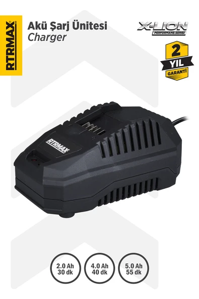 RTX1809 Akü Hızlı Şarj Cihazı/Ünitesi 18V 4.5 A X-Lion ürün görseli 1