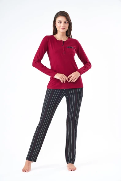 PJS 22408 Kadın Patlı Pijama Takım ürün görseli 1