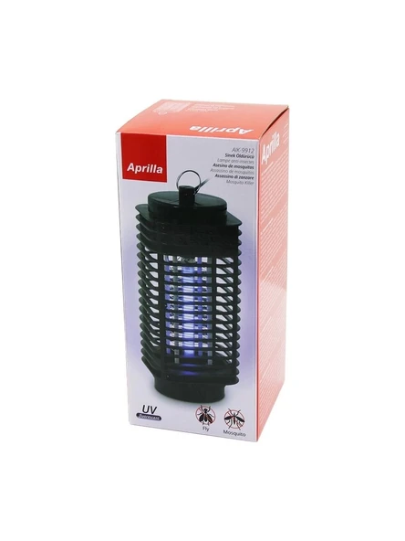 Aprilla AIK-9912 Fanus Model Elektrikli Sinek Öldürücü Uva Floresan Mor Işık 3W Metal Askı Halkası 11X11X24CM ürün görseli 1