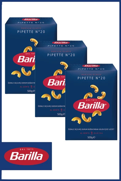Barilla Pipette (BUKLE) Makarna 500 gr X 3 Adet ürün görseli 1