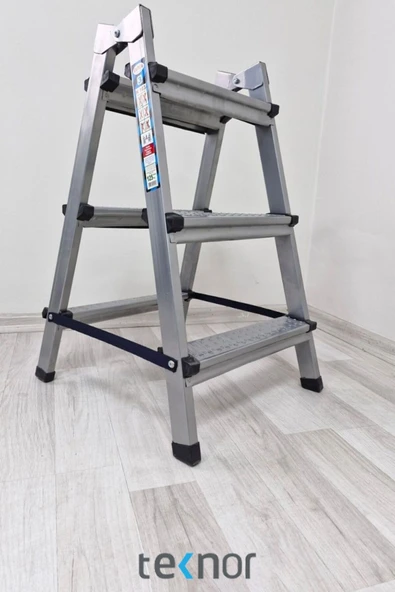 Teknor Kutlu Çift Taraflı 3+3 Metal Merdiven - Resim 2