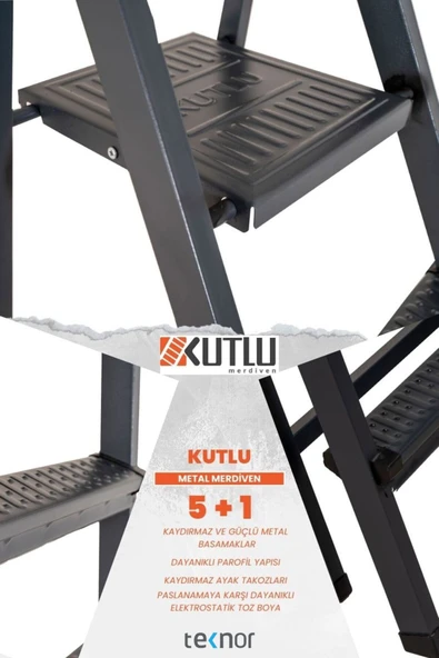 Teknor Kutlu 5+1 Metal Merdiven - Resim 5