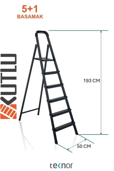 Teknor Kutlu 5+1 Metal Merdiven - Resim 2