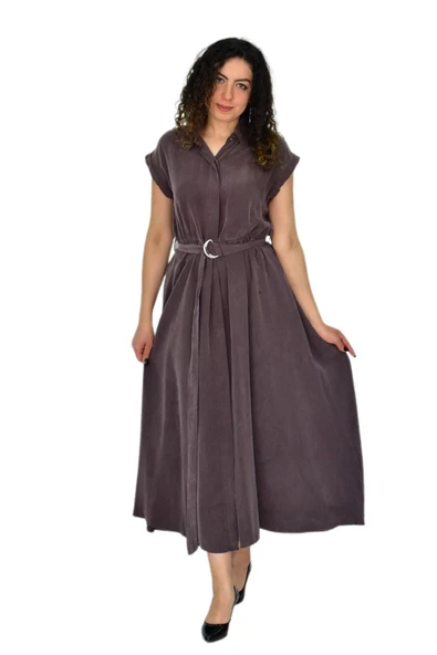 Kadın Beli Kemerli Elbise BGL-ST04639 ürün görseli 1