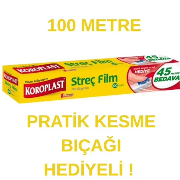 Koroplast 100 mt Streç Film Kesme Bıçağı Hediyeli ürün görseli 1