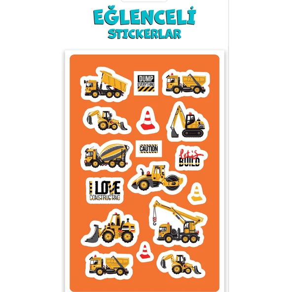 Keskin Color Puffy Sticker Orta Boy İş Makinası 221201-99 ürün görseli 1