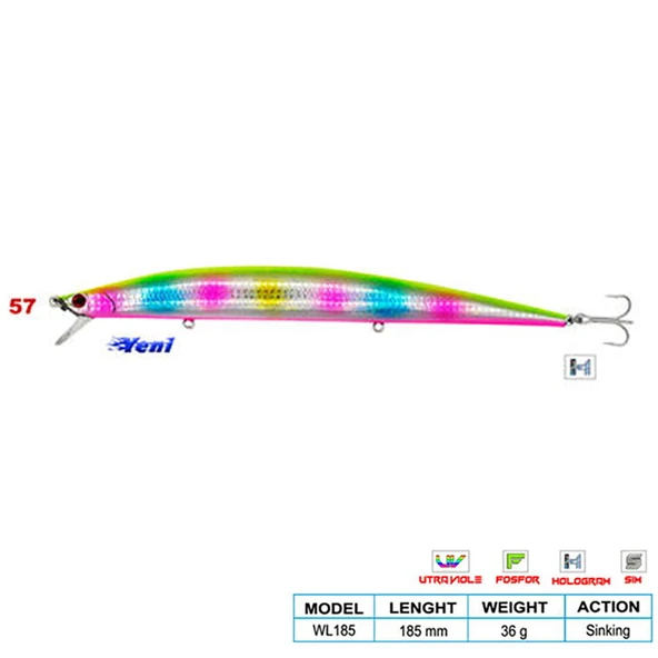 Wily SUPER STAR CL:57 185mm 36gr (Sinking) ürün görseli 1