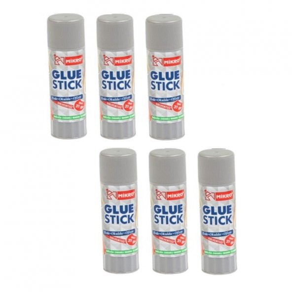 Glue Stick Yapıştırıcı Mikro Katı Yapıştırıcı 9 Gr Ruj Yapıştırıcı 6 Adet ürün görseli 1