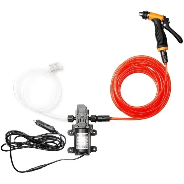 12V 100W Yüksek Basınçlı Araba Yıkama Pompası Tabancası Seti 160 PSI 6m Hortum 6 Yıl Garantili ürün görseli 1