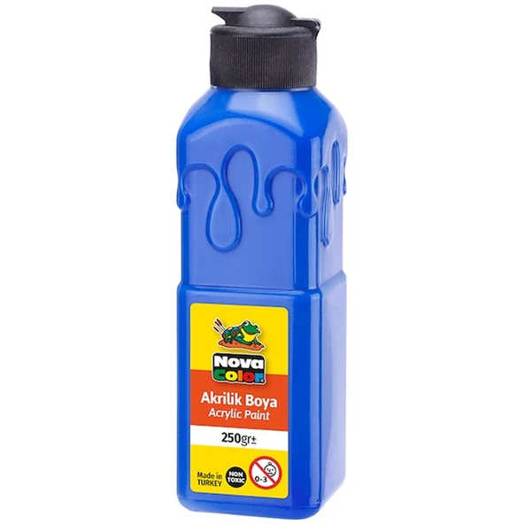 Nova Color Akrilik Boya 250 GR Mavi NC-3012 ürün görseli 1
