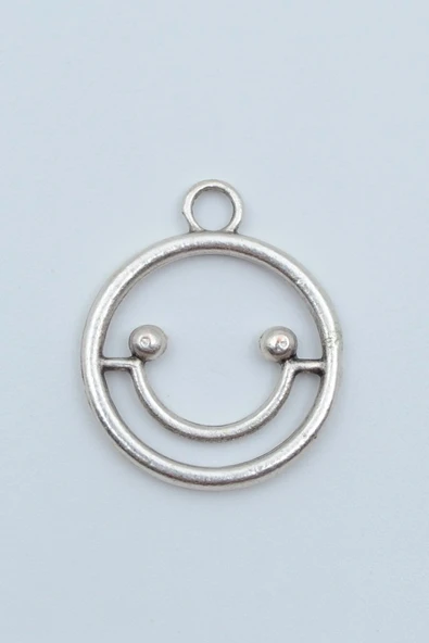 Minimal Gülen Yüz- Smile Gümüş Kaplama Kolye Ucu ürün görseli 1