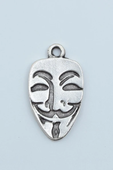 V For Vendetta Gümüş Kaplama Kolye Ucu ürün görseli 1