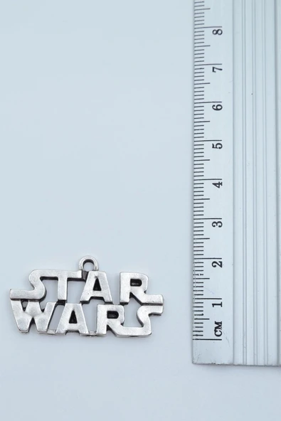 Star Wars Gümüş Kaplama Deri İp Kolye - Resim 3