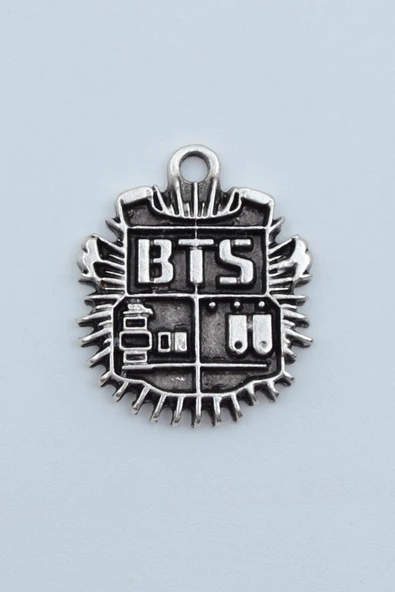Minimal BTS Army Gümüş Kaplama Kolye Ucu ürün görseli 1