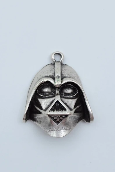 Star Wars - Darth Vader Gümüş Kaplama Kolye Ucu ürün görseli 1