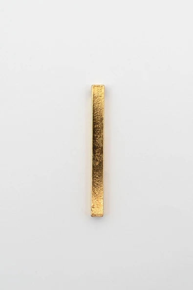 Çubuk Gümüş Kaplama Kolye Ucu - Gold Renk ürün görseli 1