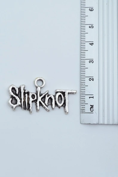 Slipknot Gümüş Kaplama Kolye Ucu - Resim 2
