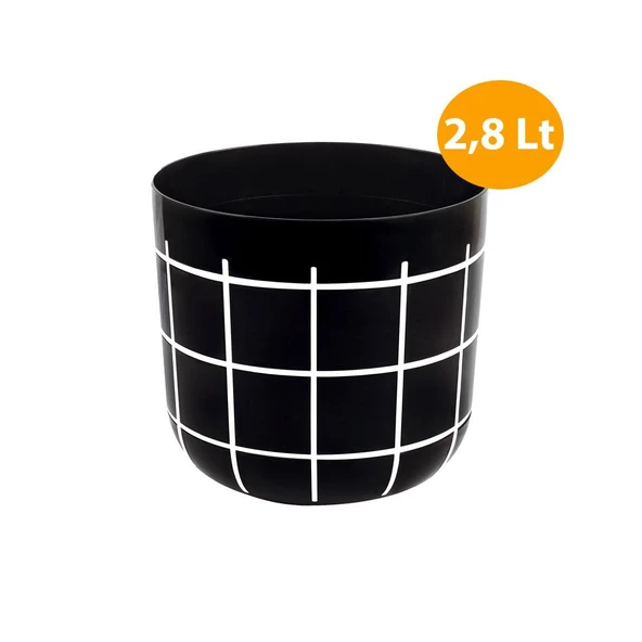 Omnipazar KRS-212 Dekoratif Karo Desenli Saksı 2.8 Litre No 2 ürün görseli 1