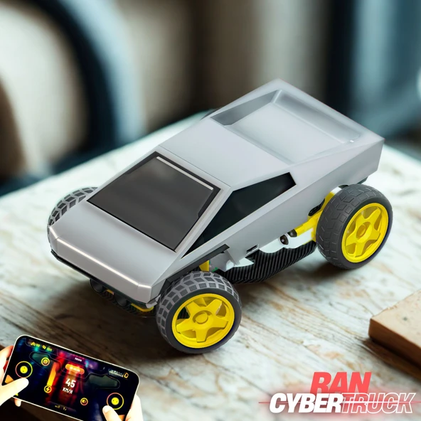 TESLA CYBERTRUCK: Yeni Nesil Kodlanabilir Oyuncak (Mobil Kumandalı) ürün görseli 1