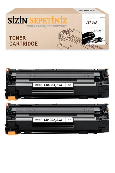 HP 35A CB435A Muadil Toner - Laser P1002 P1003 P1004 P1005 P1006 P1007 P1008 P1009 2 ADET ürün görseli 1