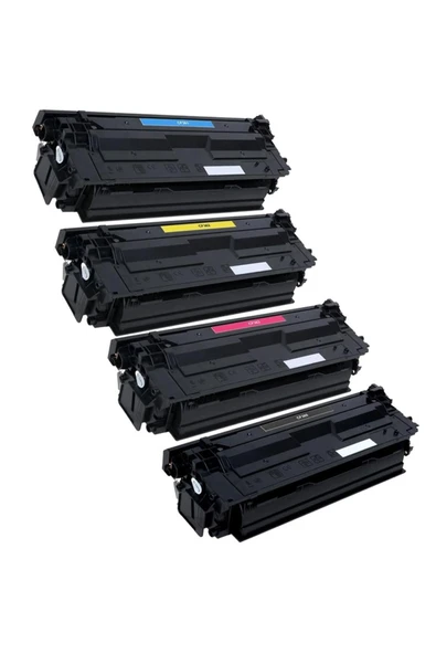 QUEEN TREND TONER HP 508A-CF360A  MUADİL TONER SET CMYK ürün görseli 1