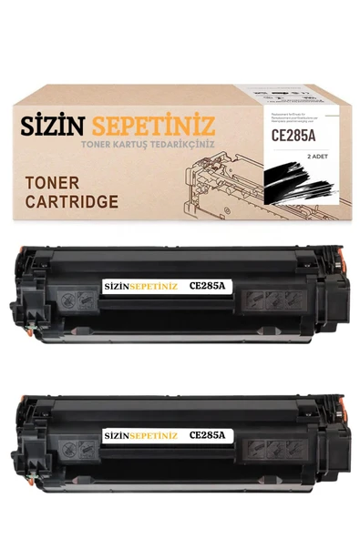 HP 85A CE285A HP Laserjet Pro P1102W 1102W M1212 M1212NF MFP P1109W M1210 M1217NFW 2 ADET ürün görseli 1