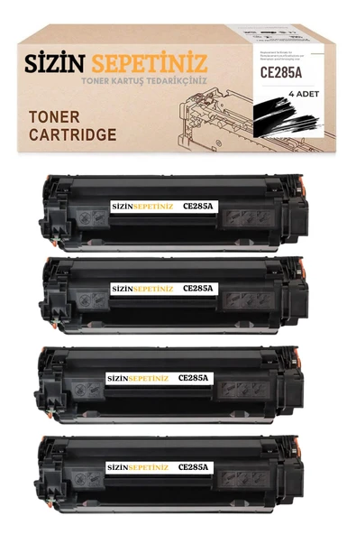 HP 85A CE285A -CB436A -CB435A P1102w P1109w M1212nf M1217nfw M1522n M1522nf M1130 M1132 P1132 4 adet ürün görseli 1