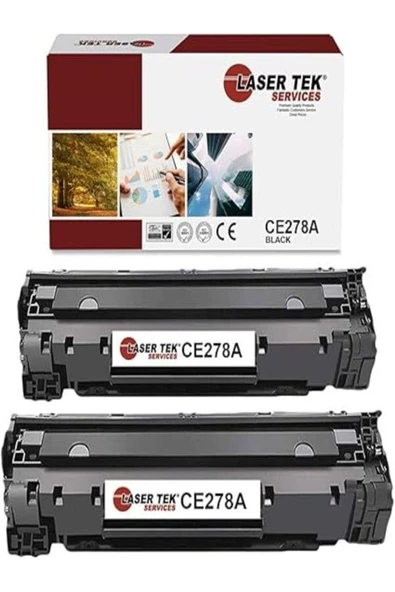 HP 78A CE278A Works with HP Laserjet M1536 MFP M1536DNF,P1560 P1566 (Black, 2 Pack) - 2,100 Pages ürün görseli 1