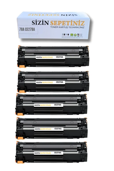 HP LaserJet M1536DNF M1536 MFP P1560 P1566 P1600 P1606 P1606DN 278A ( 5 ADET ) ürün görseli 1