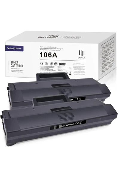 HP Laser 107a 107w 107r MFP 135a 135w 135r 137fnw Printer,2xBlackÇİPLİ (ASKA STORE) ürün görseli 1