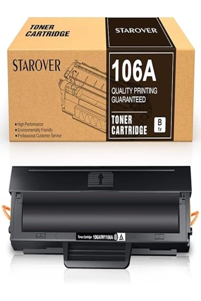 HP 106A HP 106A W1106A HP Laser 107w 107a 107r MFP 135wg 135a 135r 135w 137f (1 Siyah, Çipli) AURA ürün görseli 1
