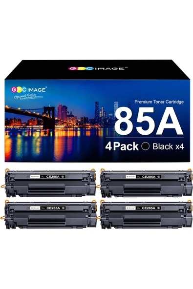 HP CE285A Compatible P1102W  M1136 M1130  M1134 M1212NF M1213NF M1132MFP M1217NFW P1100, 4-Pack) ürün görseli 1