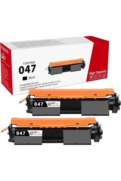 Canon 047 Toner  for Canon  MF113W  MF110/LBP110 i-SENSYS LBP113W MF113W MF110/LBP110 Printers (2 Adet) ürün görseli 1