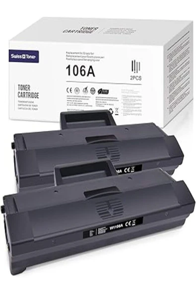 HP 106A 1106A 107a 107w 107r MFP 135a 135w 135r 137fnw Printer,2xBlack ürün görseli 1