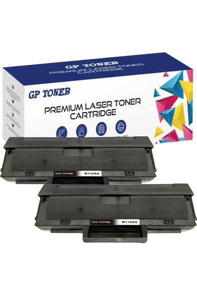 HP 107w/135w/137fnw (1K) Chıpli Mono Toner 2 Adet**aska Bilişime Aittir Urunler**ithal Toner ürün görseli 1
